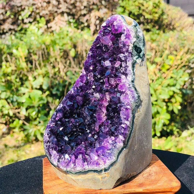 Drusa de Ametista Natural | Pedra Decorativa para Casa
