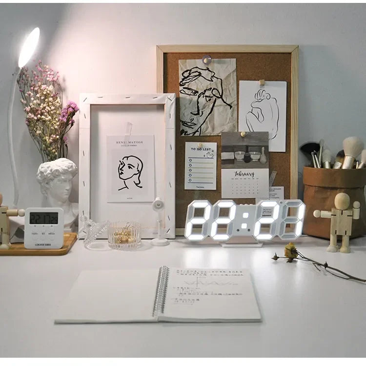 Relógio Digital LED com Alarme