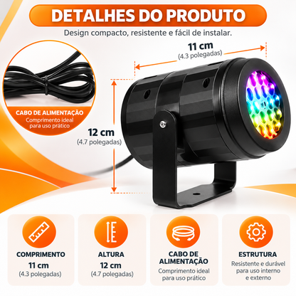 Projetor de Flocos de Neve LED