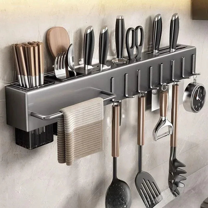 Suporte de Parede para Facas e Utensílios de Cozinha