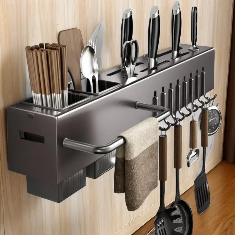 Suporte de Parede para Facas e Utensílios de Cozinha