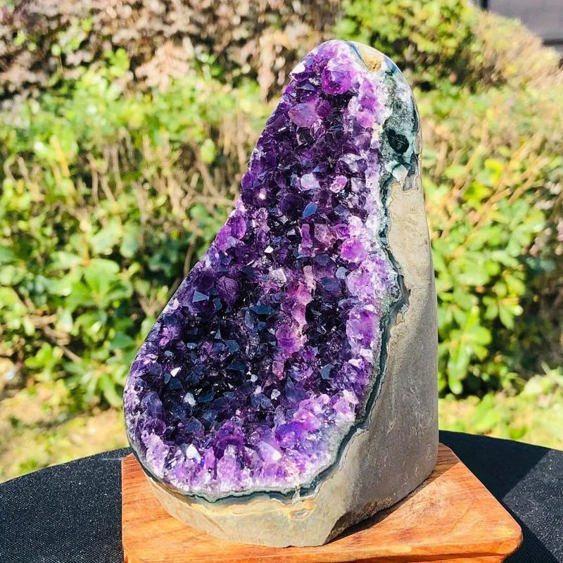 Drusa de Ametista Natural | Pedra Decorativa para Casa